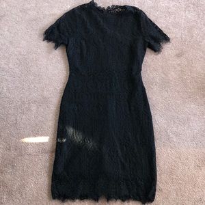 Lulu’s Remarkable Black Lace Dress